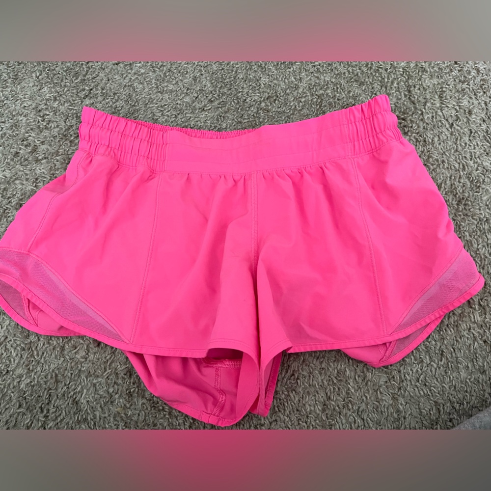 Lululemon Highlighter Pink Shorts